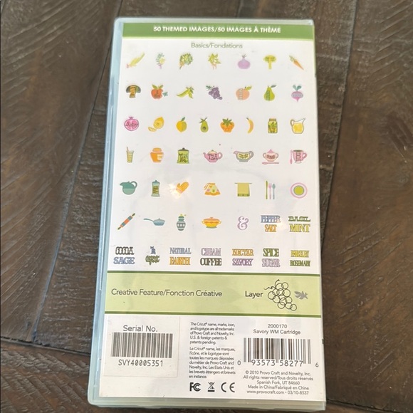 Cricut Lite Savory Cartridge - Picture 2 of 4